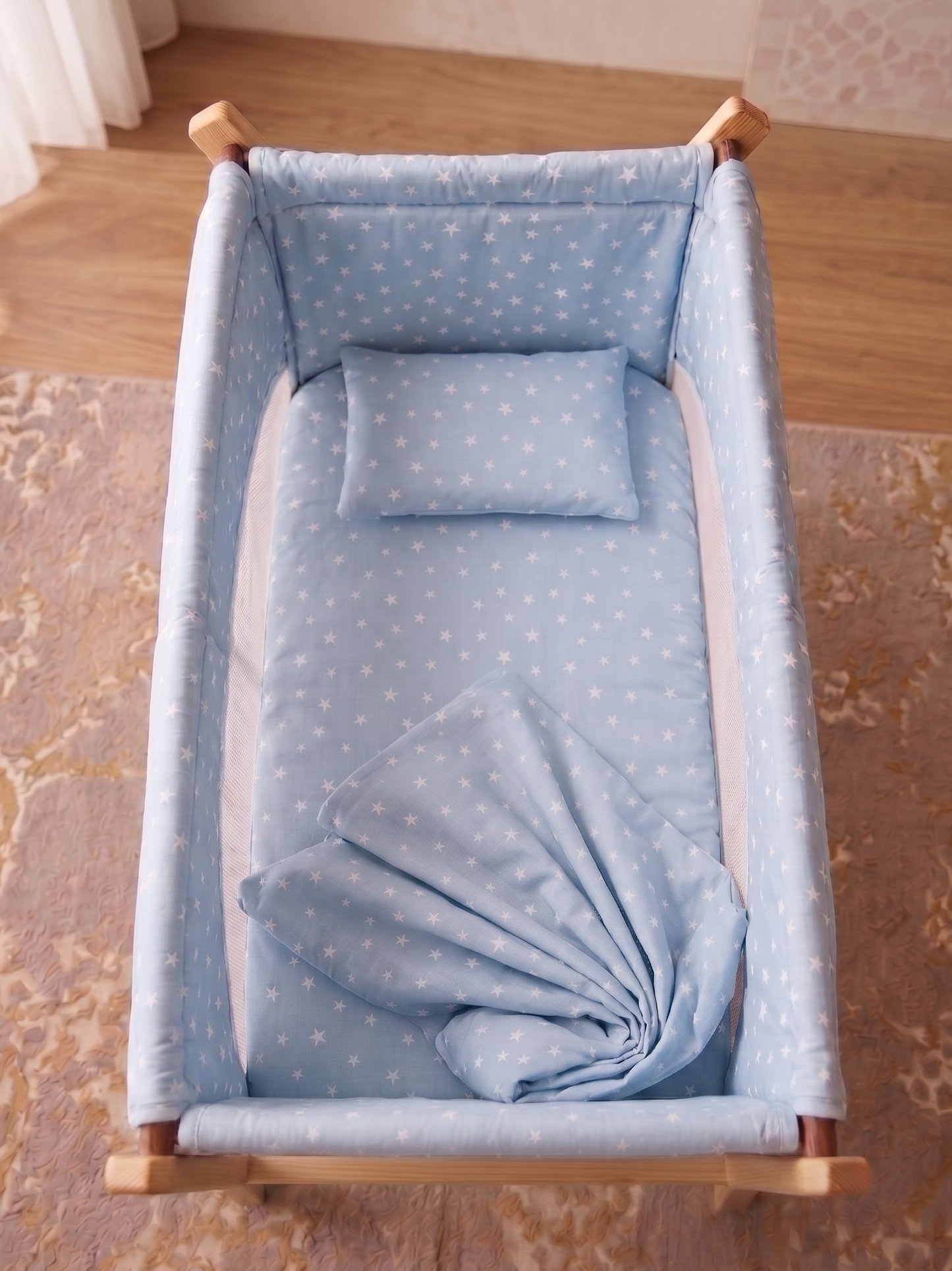 Pack Berceau Bébé en Coton Complèt - Sommeil Paisible et Serein pour Votre Petit.