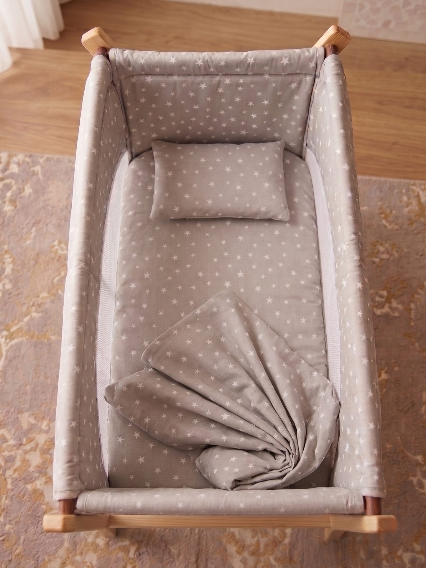 Pack Berceau Bébé en Coton Complèt - Sommeil Paisible et Serein pour Votre Petit.