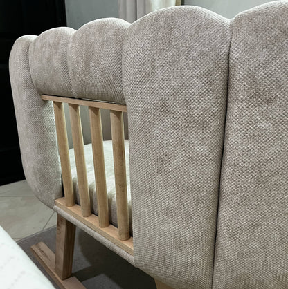 Berceau bébé à bascule design scandinave