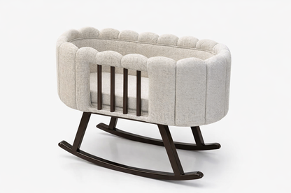 Berceau bébé à bascule design scandinave